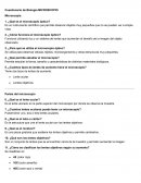 Cuestionario de Biología. Microscopio