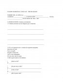 Examen semestral Lenguaje tercer grado (sin resolver)
