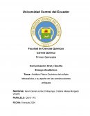 Análisis físico-químico del sulfato tetracalcico y su aporte en las construcciones antiguas