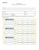 Evaluación matemáticas