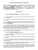 Contrato privado de promesa de compraventa