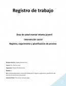 Registro, seguimiento y planificación de proceso