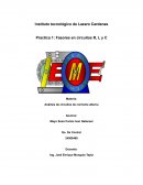 Practicas de fasores R,L,C