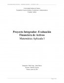 Proyecto integrador: evaluación financiera de activos