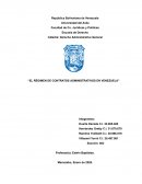 El régimen de contratos administrativos en Venezuela