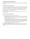 Instrucciones de los seminarios. Caso Ísara c. Valdoria. Derecho Internacional Público