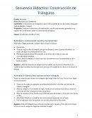 Secuencia didáctica: Construcción de triángulos