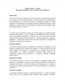 Dimensiones disciplinares para el estudio de las competencias