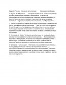 Etapa del proceso. Descripción de la actividad. Debilidades identificadas