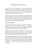 Áreas generales de las finanzas