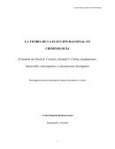 La teoría de la elección racional en criminología